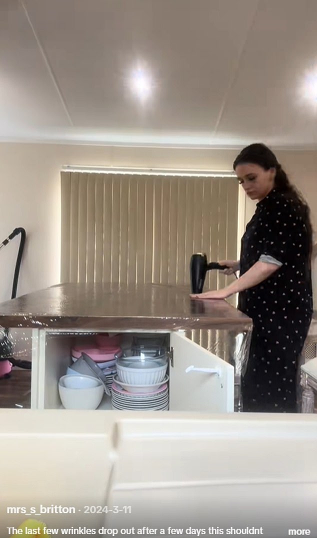 Sofas and kitchen islands, as well as dining tables, are the most common furniture items for travellers to cover in plastic