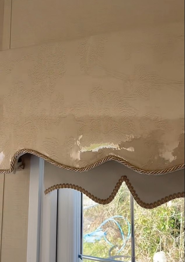 In one video, Natalie showed her followers all the 'dust collectors' in her house that she covers in plastic to keep it looking neat