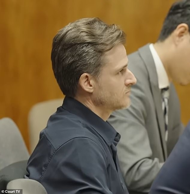 Konig stares on as his son Emile testifies how he said 'that he would not be making it back to Maui, and to take good care of the younger kids'
