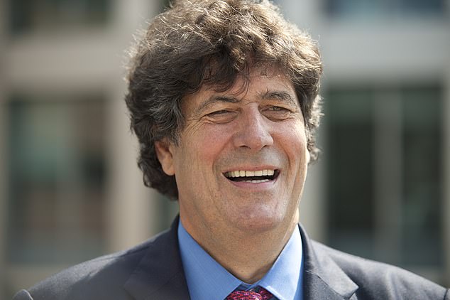 Hoare's wealthy stockbroker father Timothy (pictured)  passed away aged 69 in 2019. His funeral, held in London, was attended by Sarah Ferguson, then the Duchess of York