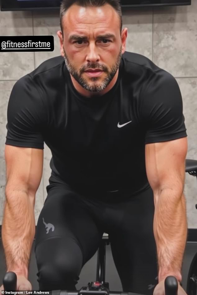 Lee took to Instagram to share snaps of himself supposedly working out in the gym, with one making it clear the images were generated by AI
