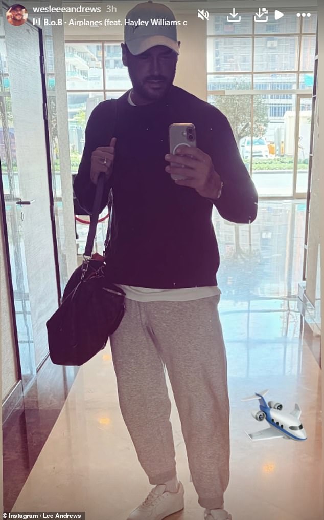 He went on to add to his series of lies by hinting he was heading to the airport, despite the fact he's currently banned from leaving Dubai