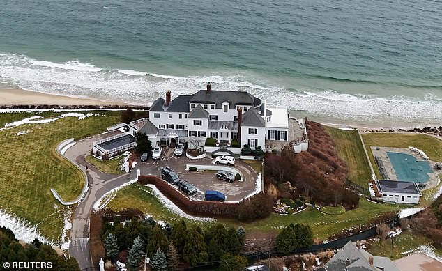 A view shows singer and songwriter Swift's home in the Watch Hill neighborhood in Westerly, Rhode Island