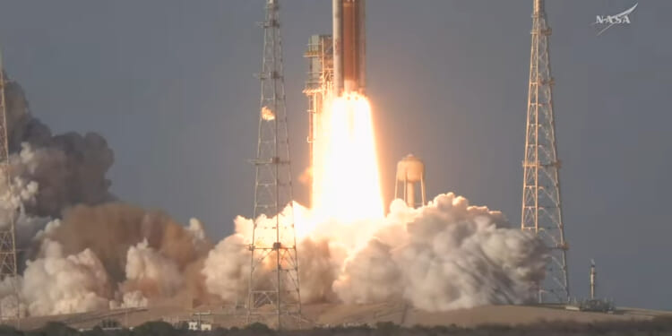 Nasa astronauts BLAST OFF into space as first human Moon voyage in 50 years launches on historic 10-day mission