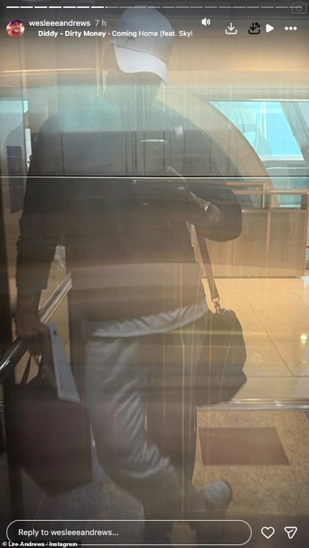 On Wednesday he took to his Instagram Story to imply he was going on a trip as he took a selfie in the glass window of what looked like an airport