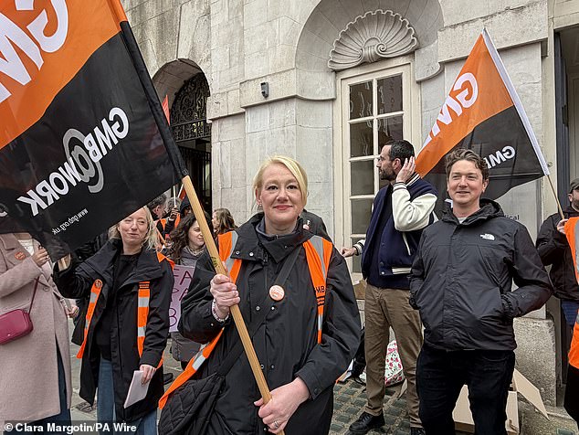 The BMA issued a list of pay and job demands of Government ‘to avert strike action’ on Wednesday (Protestors are pictured in London last week)