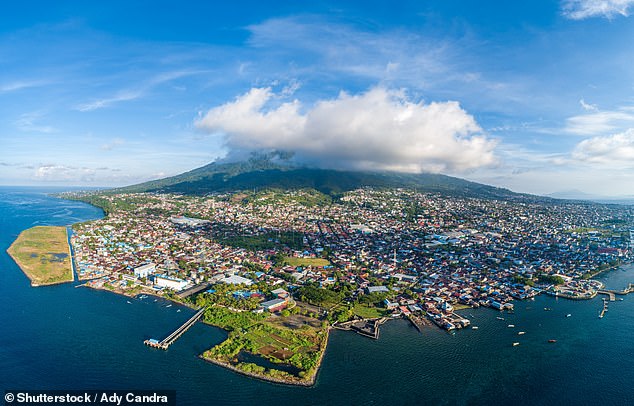 The epicentre was recorded 127km west northwest of Ternate