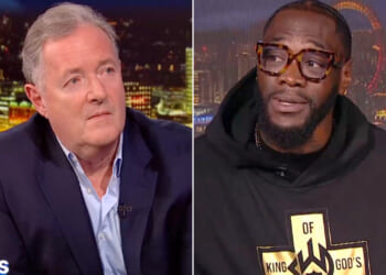 Deontay Wilder leaves Piers Morgan stunned with graphic story about how he became a dad