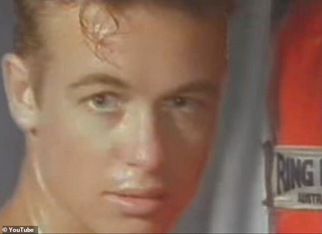 The two met on the set of Melissa's video clip for Read My Lips in 1991, where Simon appears as a greased-up boxer (Simon pictured in the music video)