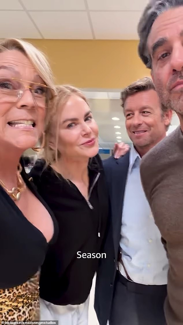 On Wednesday, Nicole and Simon fulled dating rumours after sharing a flirty video with their Scarpetta co-stars Jamie-Lee Curtis and Bobby Cannavale