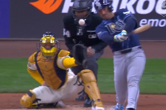 Replays showed the ball smashing into Bucknor's mask before he went down hurt