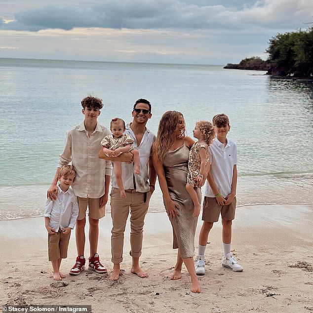 The couple are proud parents to Rex, six, Rose, four, and Belle, three. Stacey is also mum to Zachary, 18, and Leighton, 13, from previous relationships