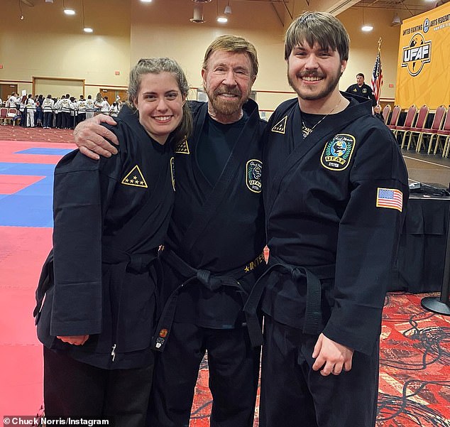 Norris' twins Dakota and Danilee, 24, also shared emotional posts to remember their 'amazing' father