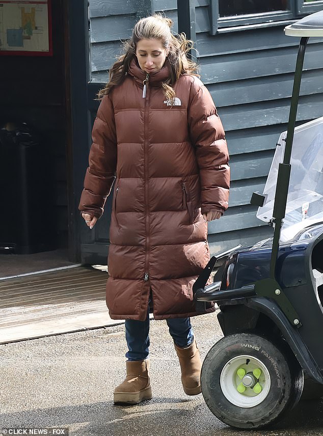 Whilst Joe's wedding band was visible Stacey was once again not wearing her ring during the day out at Port Lympne Safari Park in Kent last week