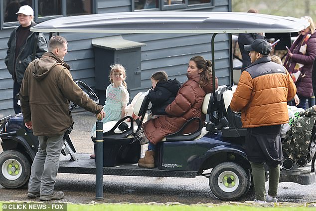 They were joined by Stacey's Influencer sister Jemma Solomon and her family, as the group  explored the park in a golf buggy