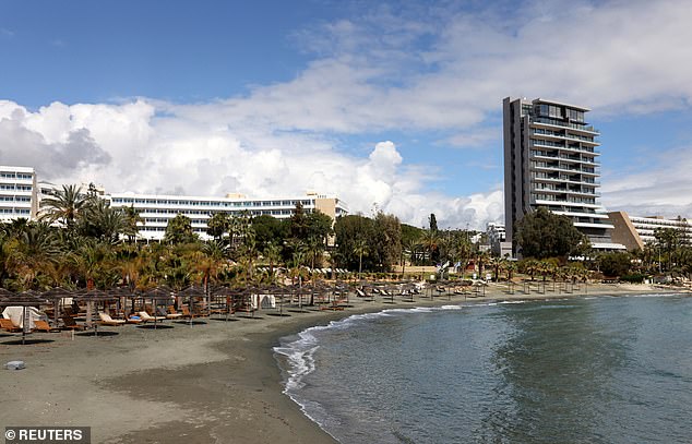 Beaches in Limassol, Cyprus, are usually packed with tourists enjoying the sunshine - but last week, many were left empty