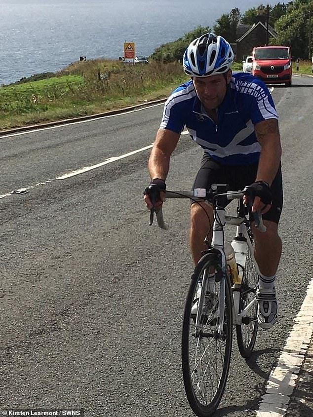 Mr Learmont is now cycling to raise awareness and funds for prostate cancer charities