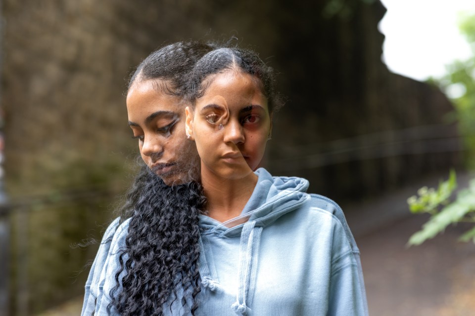Conceptual Portrait of Teenager in a City