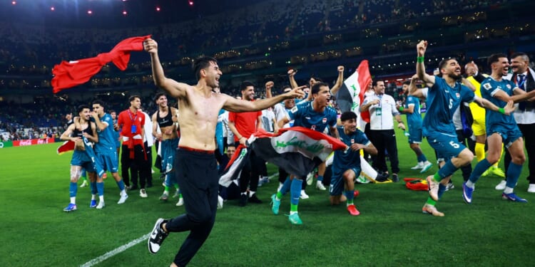 Iraq coach collapses in terrifying scenes during jubilant celebrations after reaching first World Cup for 40 years