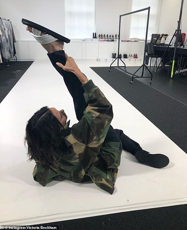 In the decade since she debuted her yoga-inspired move, Victoria has recreated it many times whilst going about her hectic schedule, such as during a business trip in Singapore and on the catwalk during one of her runway shows