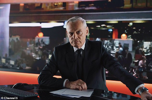 Martin Clunes as Huw Edwards in the Channel 5 drama Power: The Downfall of Huw Edwards. Edwards himself has blasted the programme as 'one-sided'