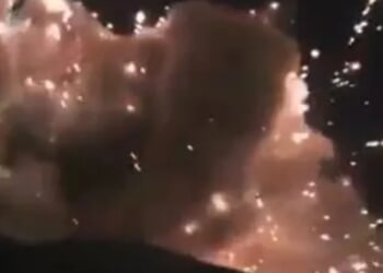 Chilling vid shows 'Tehran warhead pummeling target' as 7 MILLION Iranians are 'locked & loaded' to fight Trump invasion