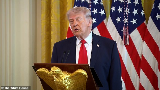 The attack came after Mr Trump assured the US that the military was close to defeating Iran and pledged to bomb the Islamic Republic 'back to the Stone Ages'