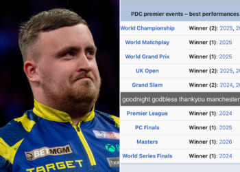 Luke Littler posts scathing message after storming off stage following Premier League Darts clash with Gian van Veen