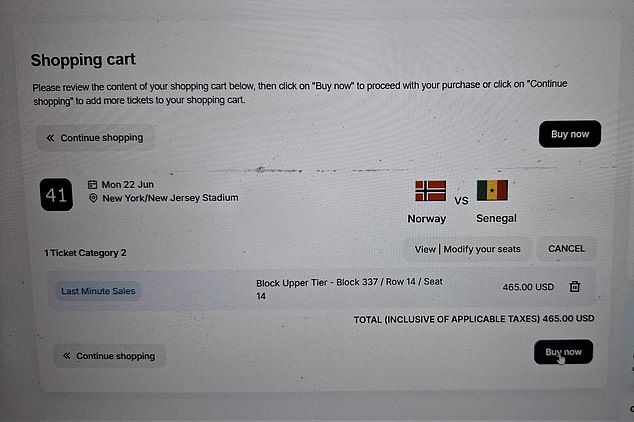 When the fifth and final ticketing round opened on April 1, fans were stunned to find even nosebleed seats priced between $400 and $600 for a group-stage clash between Norway and Senegal