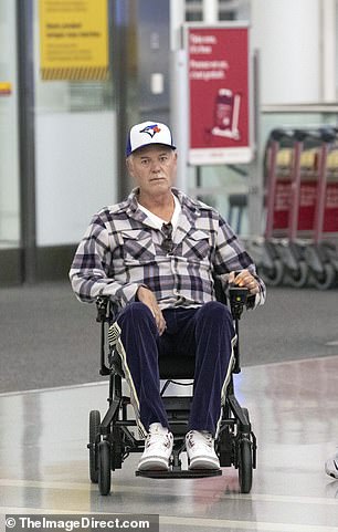 Eric Dane pictured above in October 2025. The actor announced his ALS diagnosis earlier that year