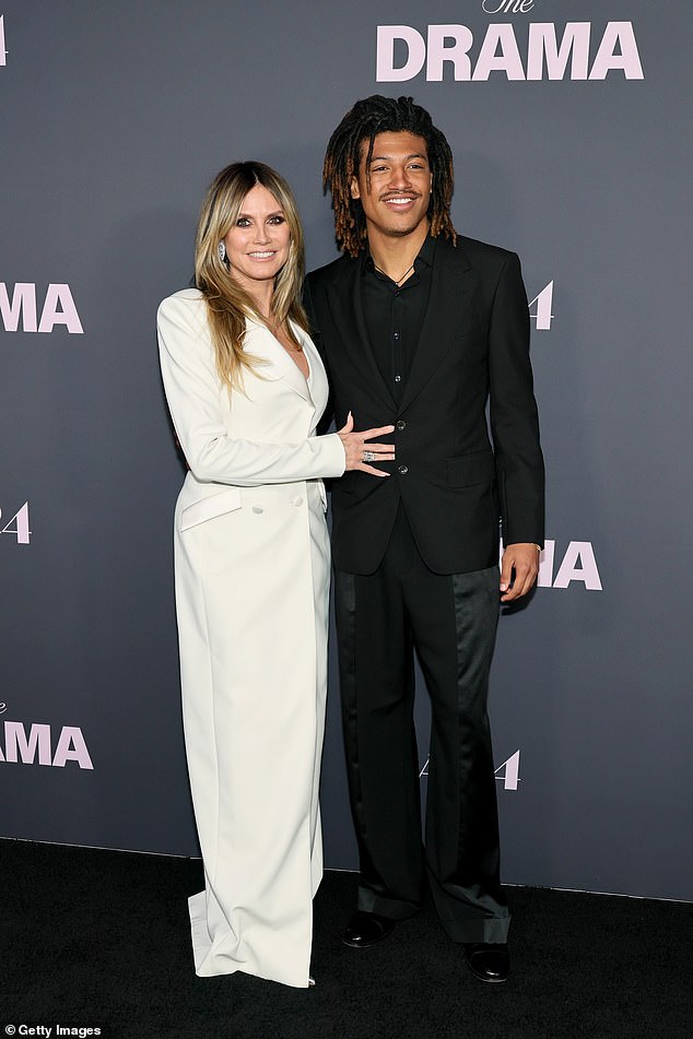 Also at the premiere was Heidi Klum, 52, who was joined by her son Henry Samuel, 20