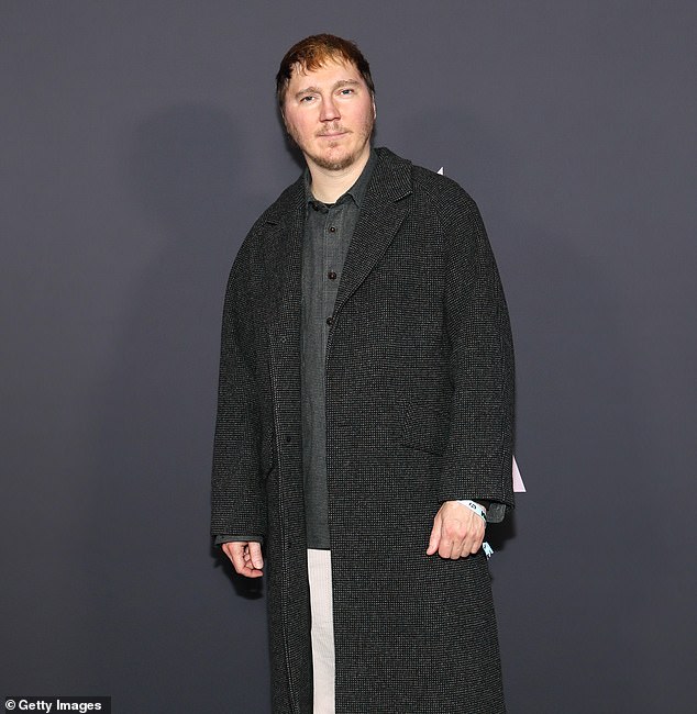Actor Paul Dano, 41, was also in attendance and looked trendy in a dark coat
