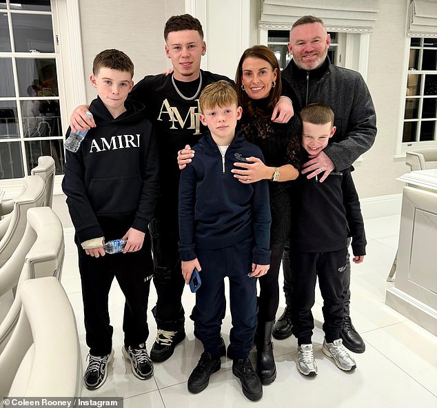 The mother-of-four already juggles aplenty looking after her four sons Kai, 16, Klay, 12, Kit, 10 and Cass, eight, with whom she shares with husband Wayne, 40