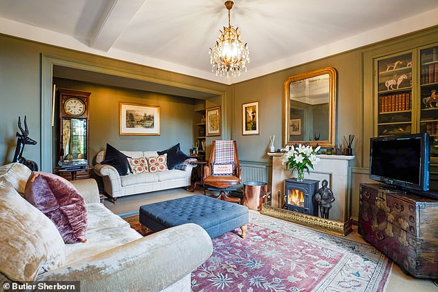 Charming: The Cotswold townhouse is packed with period features and stylish design