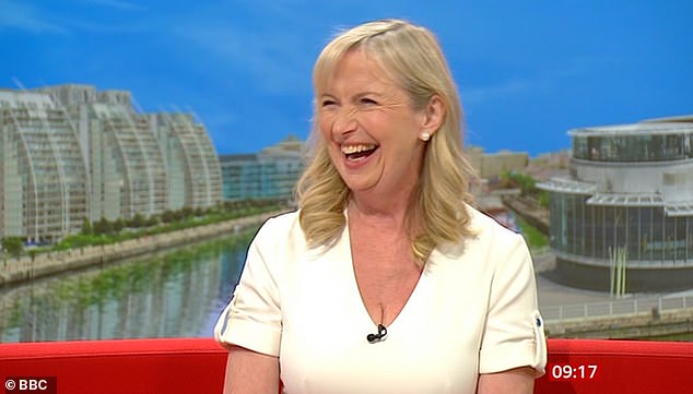 After playing some of Carol's best bits, Naga jokingly told her: 'I am just waiting for the countdown for you to go!'