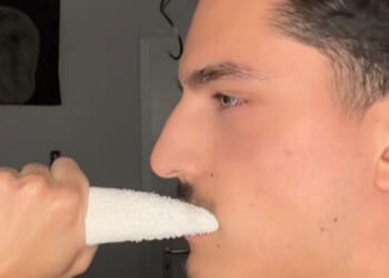 I'm a proud 'looksmaxxer' who honed my chiselled looks by chewing on TOWELS