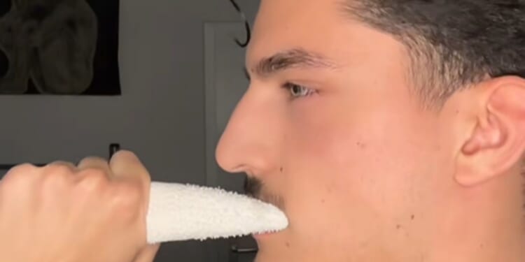 I'm a proud 'looksmaxxer' who honed my chiselled looks by chewing on TOWELS