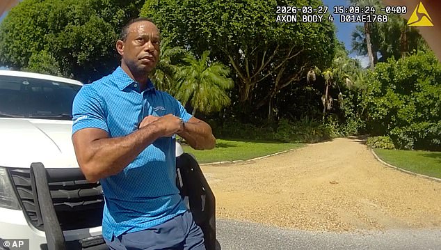 The golf legend was put through a series of tests at the scene of his recent crash in Florida