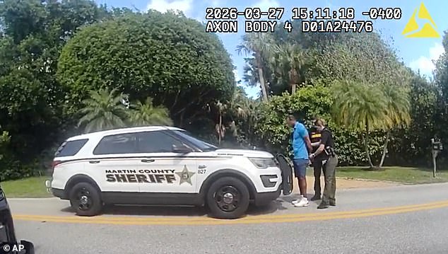 Woods was then arrested and taken to jail on charges including driving under the influence