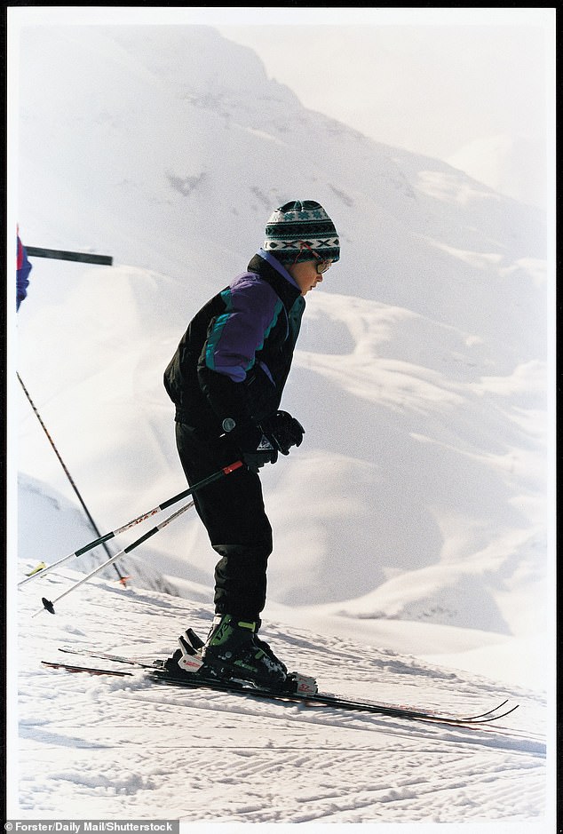 'Like father, like son!' royal fans later declared on X, as several people compared the clip with old photos and videos of Harry hitting the slopes in the 90s