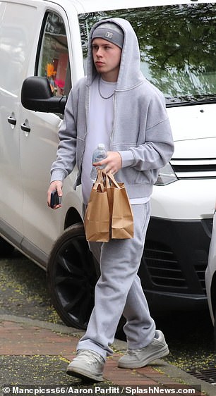 He also wore a £400 Louis Vuitton beanie