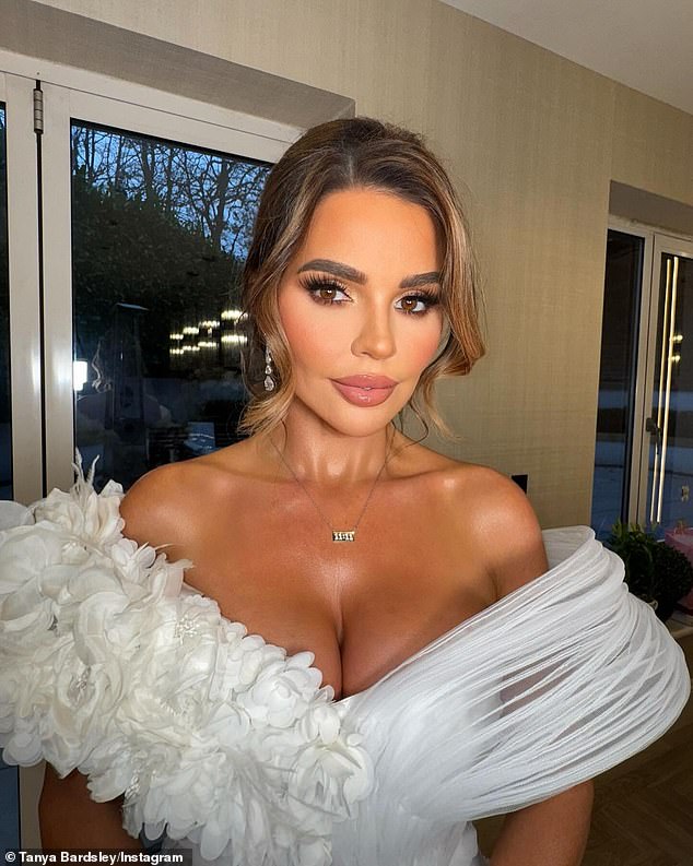 Meanwhile fellow WAG and pal Tanya Bardsley, 44, showed off her new hair extensions ahead of the swanky bash (stock image)