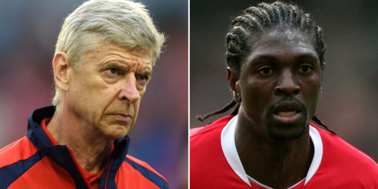 Moment fed up Arsenal star told team meeting that Arsene Wenger shouldn't have signed Adebayor