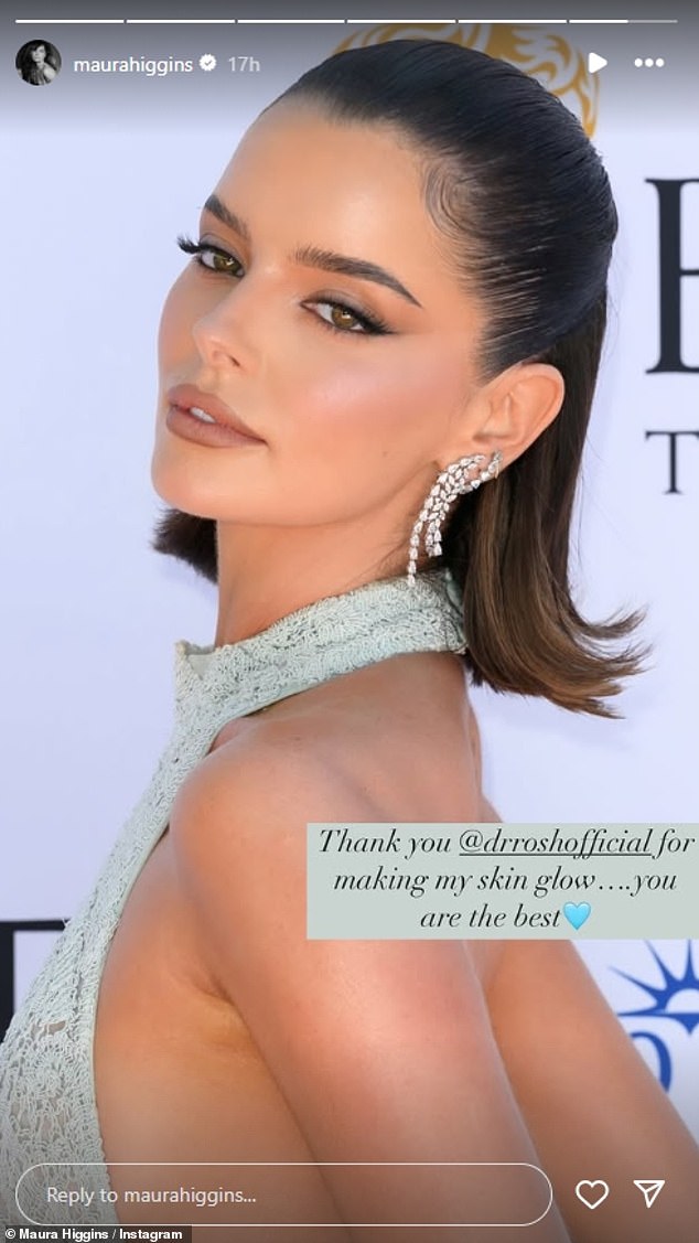 At the 2025 BAFTAs she thanked aesthetics doctor, Dr Rosh (also known as Dr Roshan Ravindran), - who has treated celebrities for Botox and fillers - for 'making my skin glow'