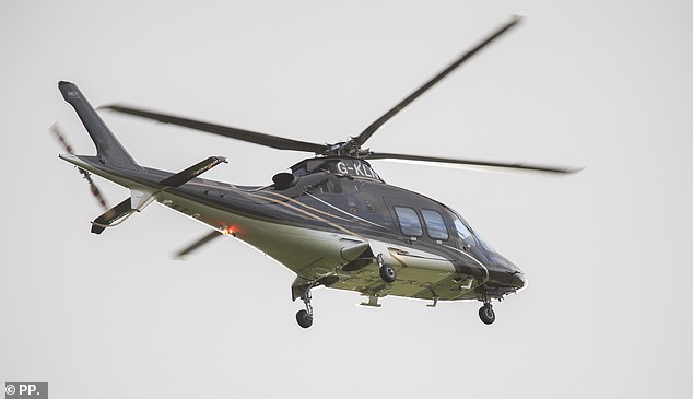 It appears the star studded guests have began to arrive, with a helicopter spotted landing at Coleen and Wayne's £20million Cheshire home