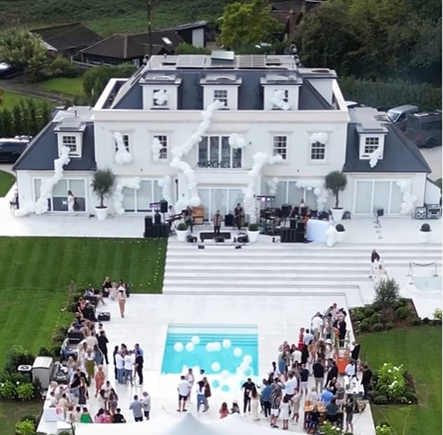 In 2023, they threw a lavish pool party to celebrate their home, now thought to be worth £3.5million