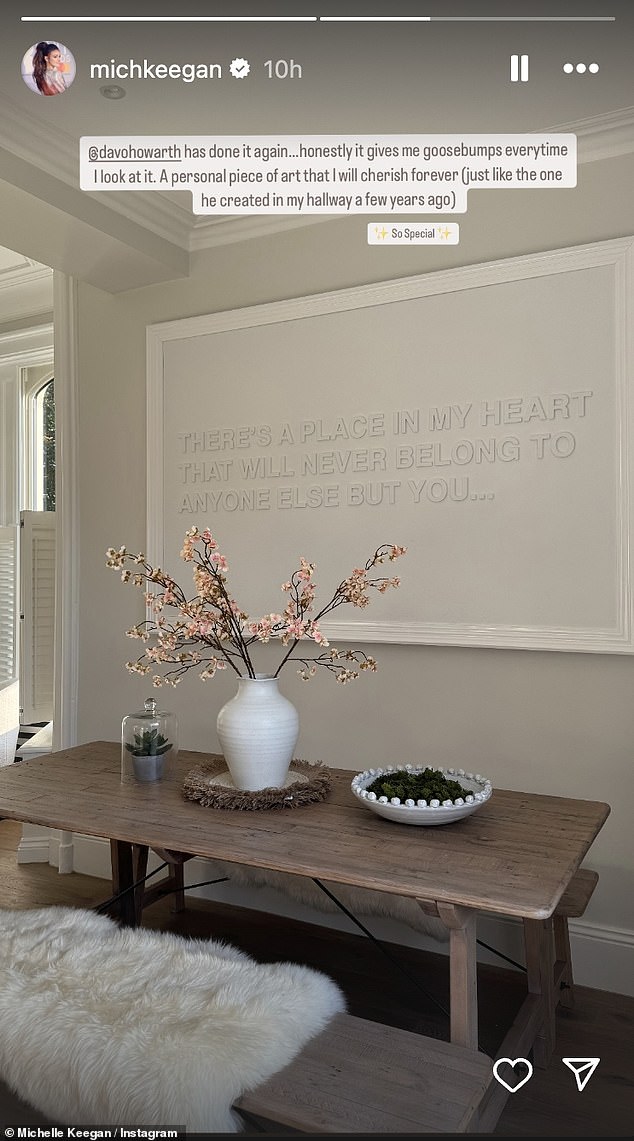 Customised artwork and a £30,000 pergola in the garden are among the personalised touches the stars added, but Jordana said their 'polished home does feel quite predictable'