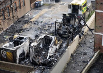 Two men, 20 & 19, and boy, 17, charged after four Jewish ambulances torched in arson attack