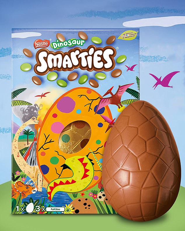 Pictured: Smarties Dinosaur Milk Chocolate Easter Egg