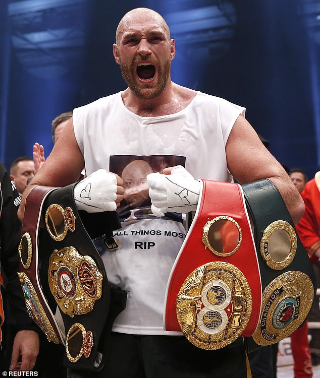 Tyson in 2015 after defeating Wladimir Klitschko to become Heavyweight Champion